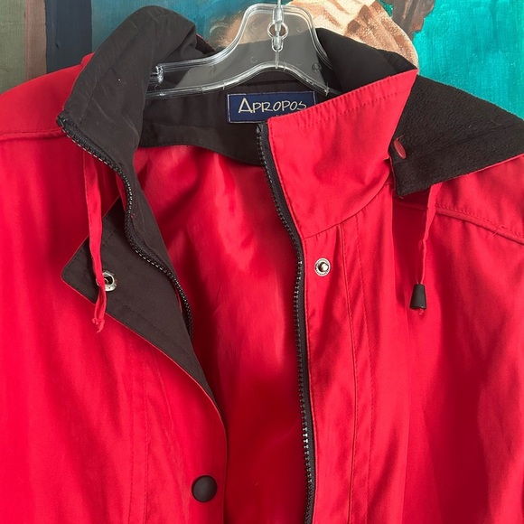 Y2K Apropos Red and Black Jacket XS - Picture 7 of 16